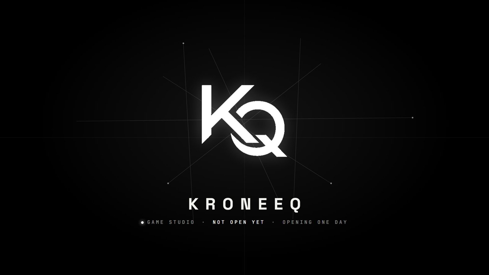 KroneeQ logo — game studio, not open yet